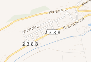 Olšanská IV v obci Brandýsek - mapa ulice