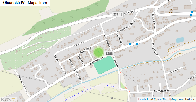 Olšanská IV - mapa firem