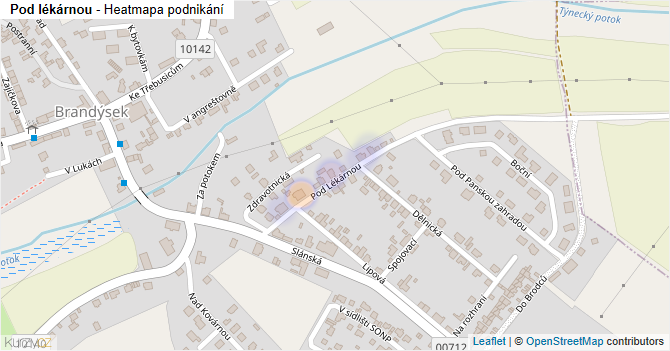 Pod lékárnou - mapa podnikání