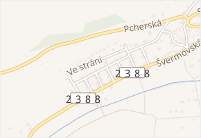 Souběžná v obci Brandýsek - mapa ulice