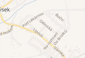 Spojovací v obci Brandýsek - mapa ulice
