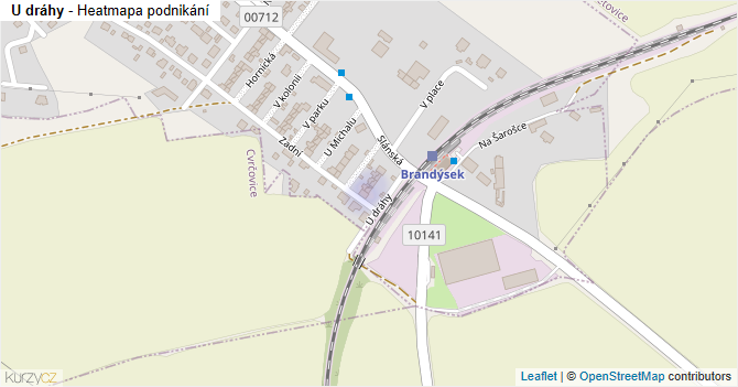 U dráhy - mapa podnikání