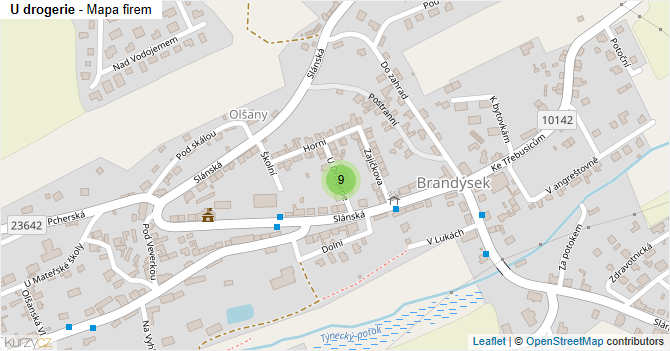 U drogerie - mapa firem