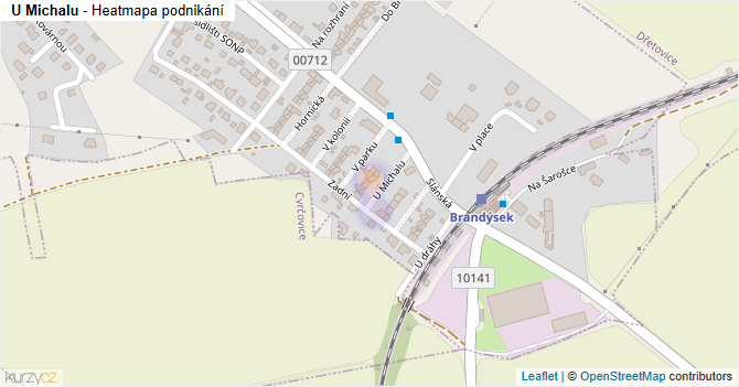 U Michalu - mapa podnikání