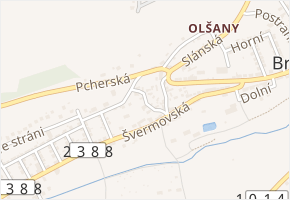 V chaloupkách v obci Brandýsek - mapa ulice