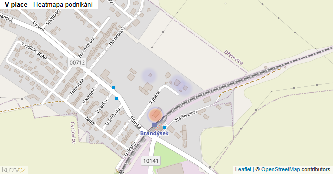 V place - mapa podnikání