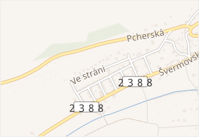 Ve stráni v obci Brandýsek - mapa ulice