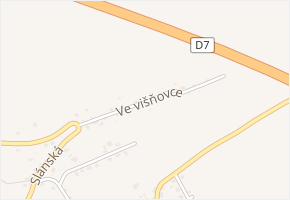 Ve višňovce v obci Brandýsek - mapa ulice