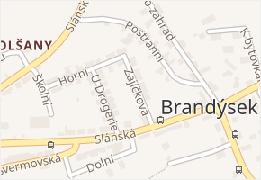 Zajíčkova v obci Brandýsek - mapa ulice