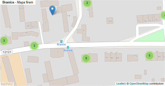 Branice - mapa firem