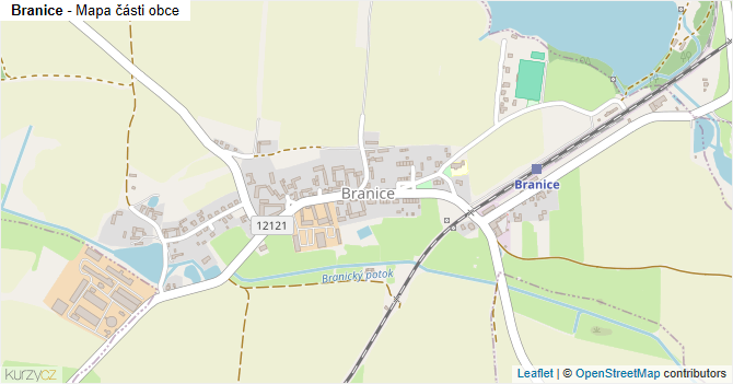 Branice - mapa části obce