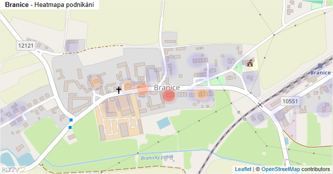 Branice - mapa podnikání