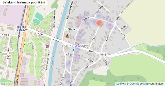 Selská - mapa podnikání