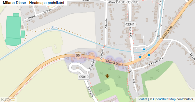 Milana Diase - mapa podnikání