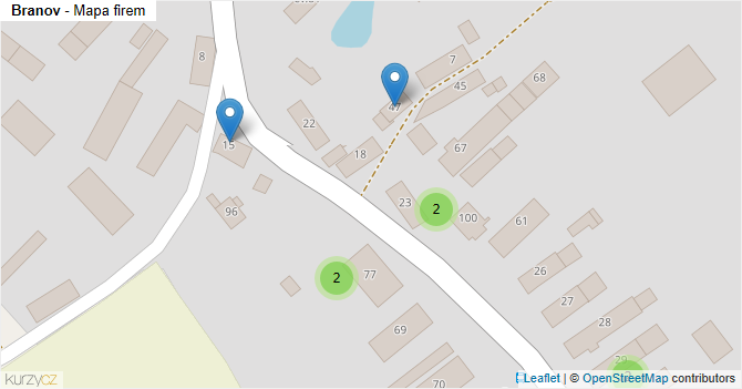 Branov - mapa firem