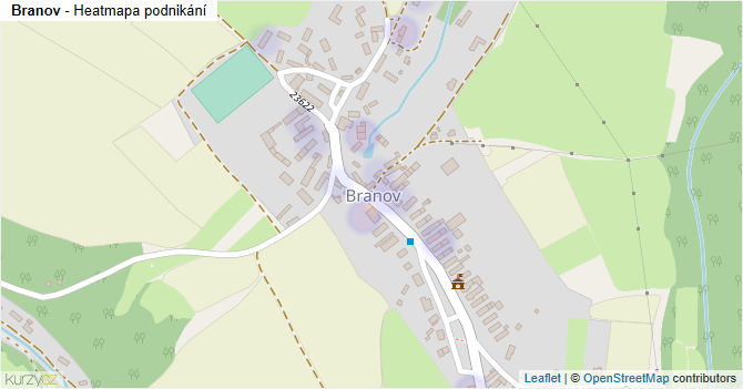 Branov - mapa podnikání