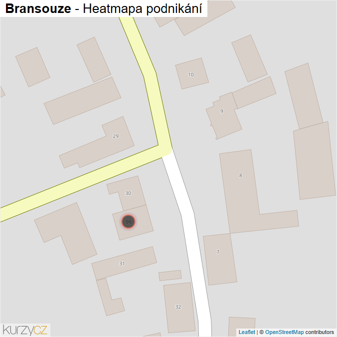 Mapa Bransouze - Firmy v obci.