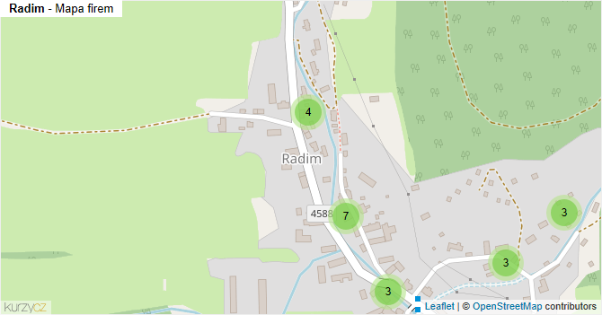 Radim - mapa firem