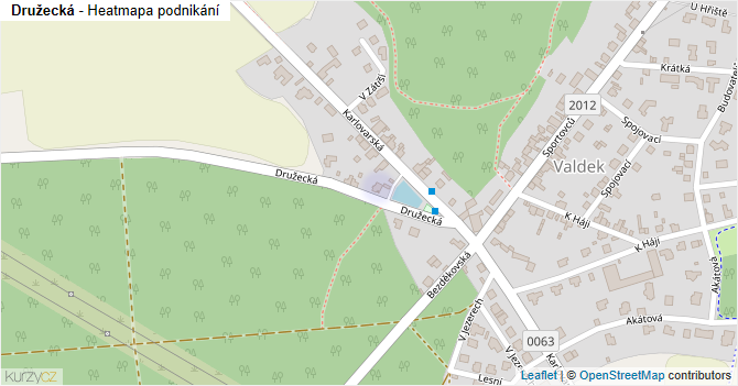 Družecká - mapa podnikání