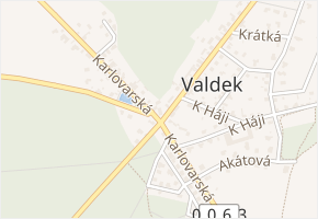 Karlovarská v obci Braškov - mapa ulice