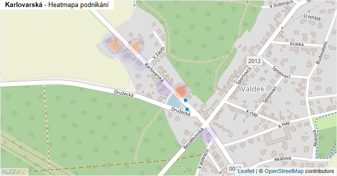 Karlovarská - mapa firem