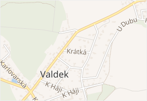 Krátká v obci Braškov - mapa ulice