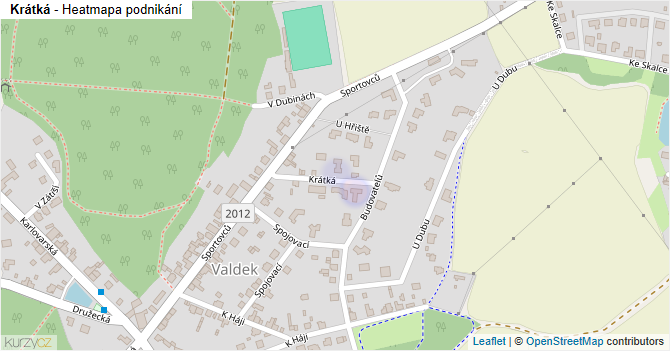 Krátká - mapa podnikání