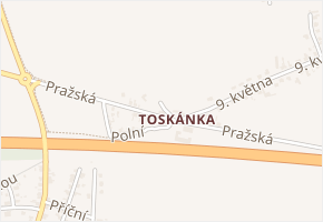 Pražská v obci Braškov - mapa ulice