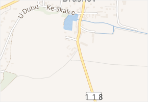 Rudé armády v obci Braškov - mapa ulice