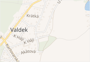 U Dubu v obci Braškov - mapa ulice