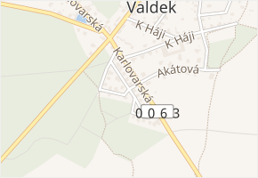 V Jezerech v obci Braškov - mapa ulice