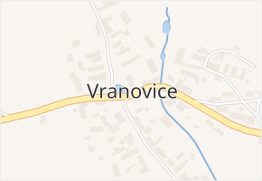 Vranovice v obci Břasy - mapa části obce