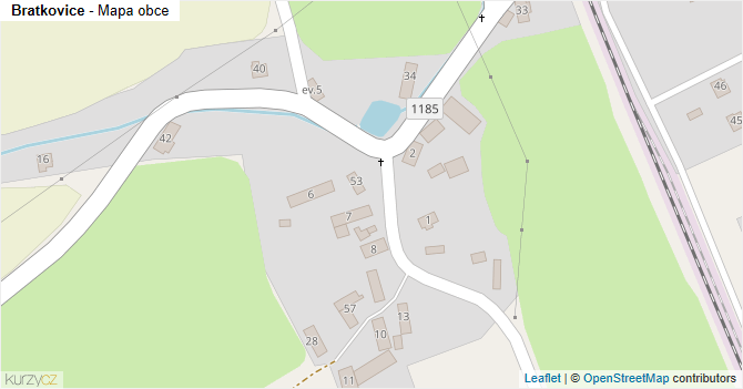 Bratkovice - mapa obce