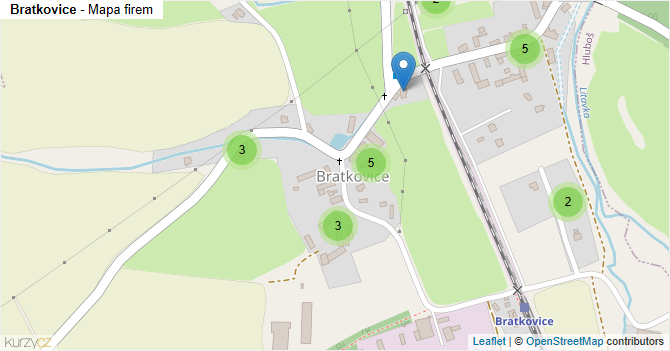 Bratkovice - mapa firem