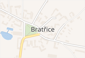 Bratřice v obci Bratřice - mapa části obce