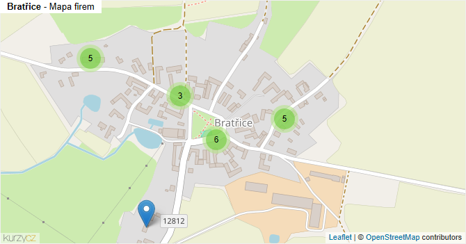 Bratřice - mapa firem