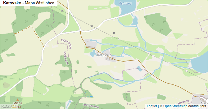 Katovsko - mapa části obce