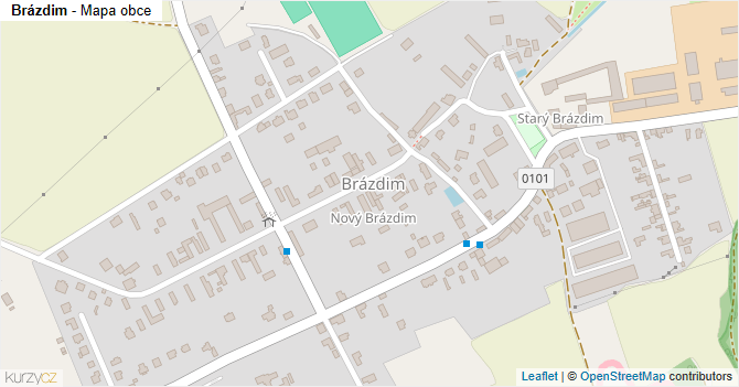 Brázdim - mapa obce