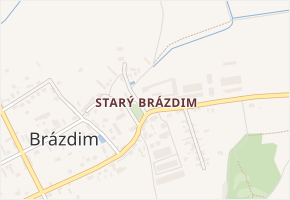 Starý Brázdim v obci Brázdim - mapa části obce