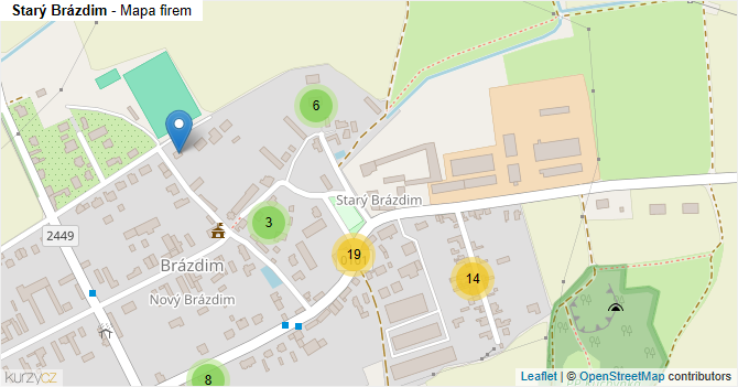 Starý Brázdim - mapa firem