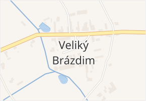 Veliký Brázdim v obci Brázdim - mapa části obce