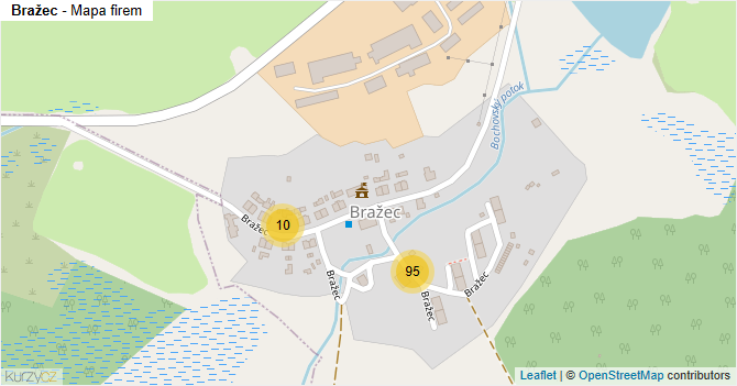 Bražec - mapa firem