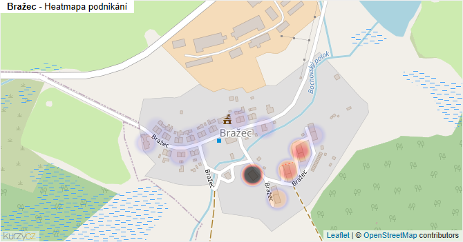 Bražec - mapa podnikání