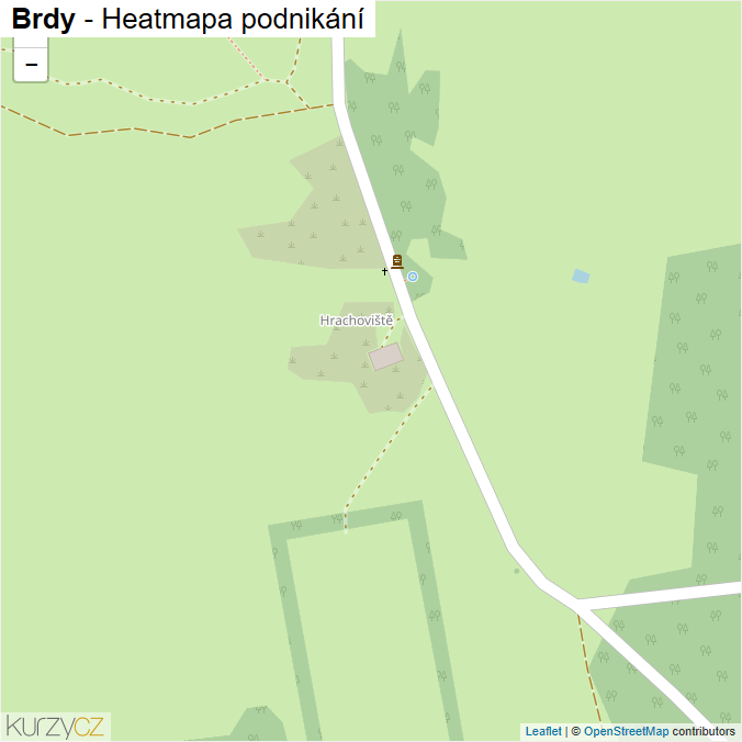 Mapa Brdy - Firmy v části obce.