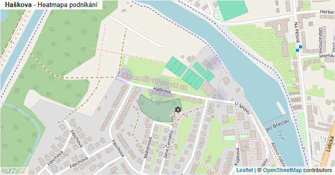 Haškova - mapa podnikání