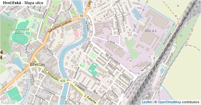 Hrnčířská - mapa ulice