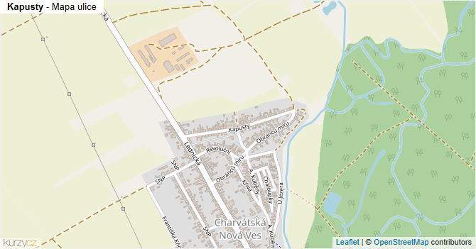 Kapusty - mapa ulice