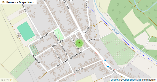 Kollárova - mapa firem