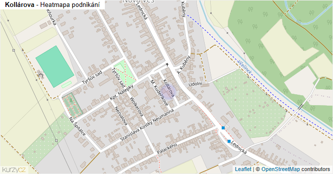 Kollárova - mapa podnikání