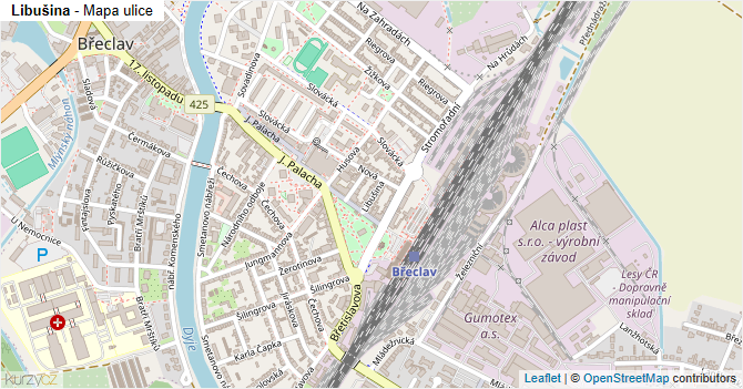 Libušina - mapa ulice